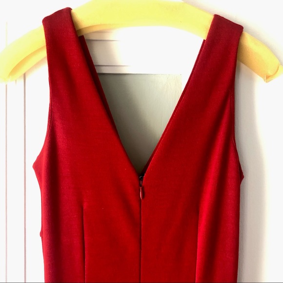 [Banana Republic] Timeless Red Ruched Sheath Dress - Picture 7 of 14